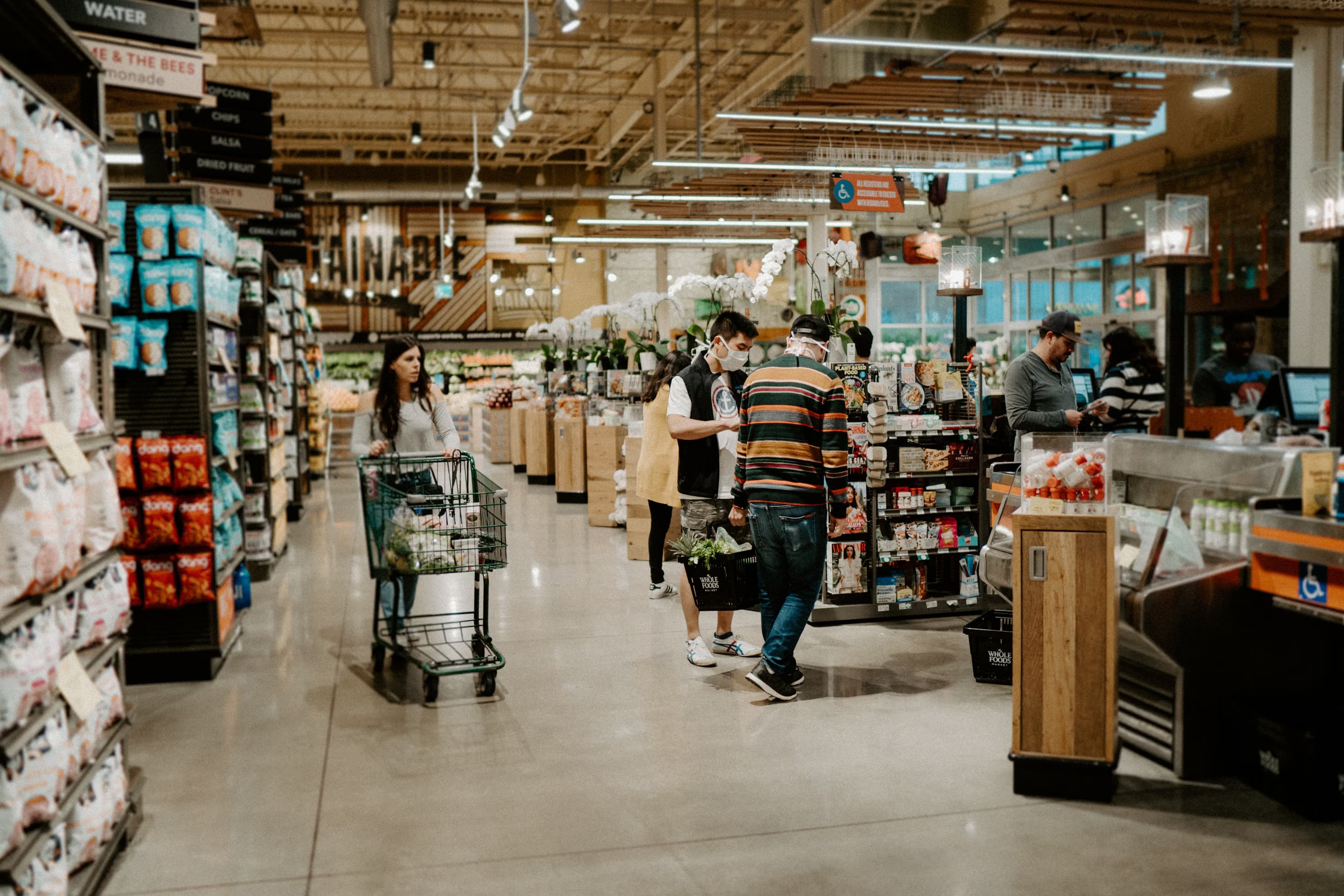 Image of grocery store check-out